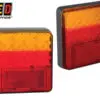 LED Autolamps LED tagatuli, 100×100 mm, 12-24 V, 1614-100ARME
