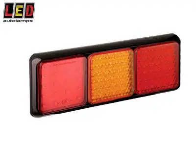 LED Autolamps LED tagatuli, 100BFARME, 350×120 mm, 12-24 V, 1614-100BFARME