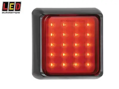 LED Autolamps LED tagumine udutuli, 122×122 mm