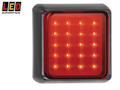 LED Autolamps LED tagumine udutuli, 147×147 mm