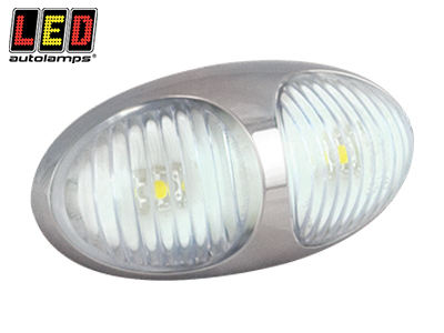 LED Autolamps LED ääretuli, 70×35 mm, valge, 12-24 V, 1614-37CWM2P