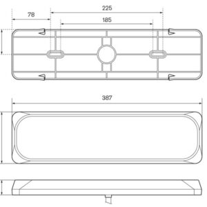 LED Autolamps LED tagatuli, 3851FWARM 3