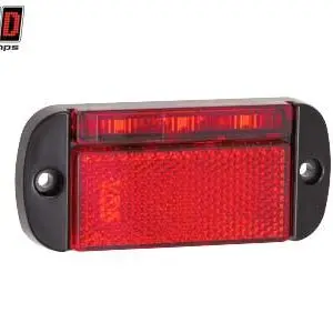 LED Autolamps LED ääretuli, 100×44 mm, punane, 12-24 V