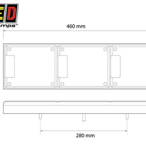 LED Autolamps LED tagatuli, 460FARM 2