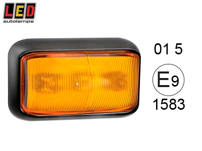 LED Autolamps LED-külje suunatuli, Cat. 5, 58×35 mm, kollane, 12-24 V, 1614-58AME