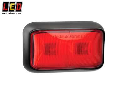 LED Autolamps LED ääretuli, 58×35 mm, punane, 12-24 V, 1614-58RME