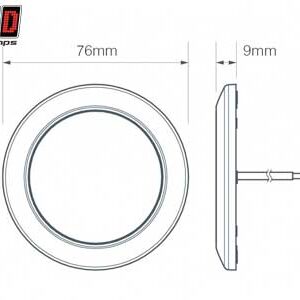 LED Autolamps LED sisetuli, 76×9 mm 2