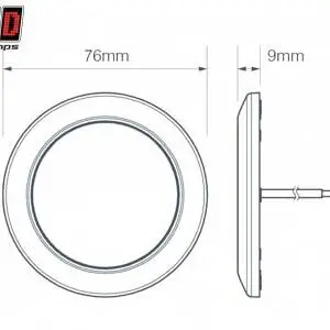 LED Autolamps LED sisetuli, 76×9 mm, 12 V, 1614-7515C-WW 2