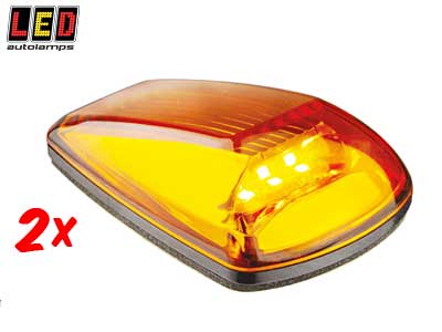 LED Autolamps LED küljetulede paar, Cat. 6, 52×77 mm, 9-32 V, 1614-77AM2