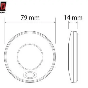 LED Autolamps LED sisetuli, 79×14 mm, 12 V, 1614-79SWR12 2