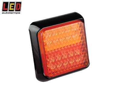LED Autolamps LED tagatuli, 100×100 mm, 12-24 V, 1614-80BSTIME