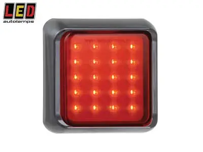 LED Autolamps LED tagumine udutuli, 100×100 mm