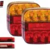 LED Autolamps LED tagatulede paar, 2 kpl, 107×107 mm
