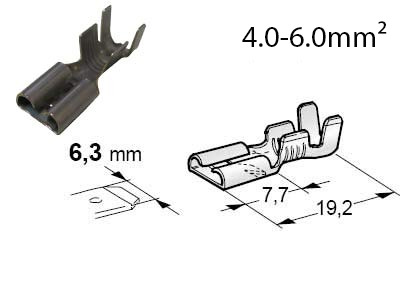 TE Connectivity juhtmeots 4-6mm², FASTIN-FASTON