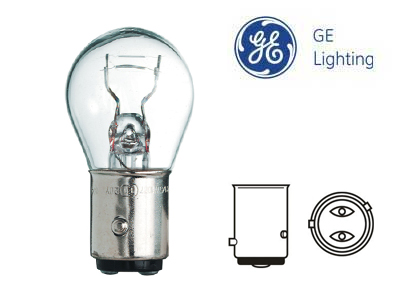 GE metallsokliga pirn, P21/4W, BAZ15d