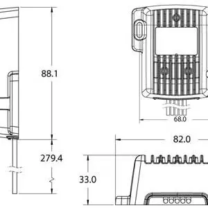 Blue Sea dimmer, 82×89 mm 3