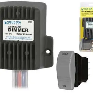 Blue Sea dimmer, 82×89 mm, 12 V