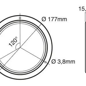 Autoline LED sisevalgusti, 177×16 mm 3