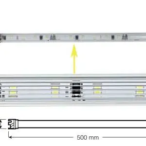 LED sisetuli, 500×30 mm 2