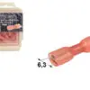 Autoline termokahanev juhtmeots 6.3mm, punane