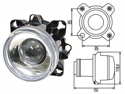 Hella headlight Xenon, D2S