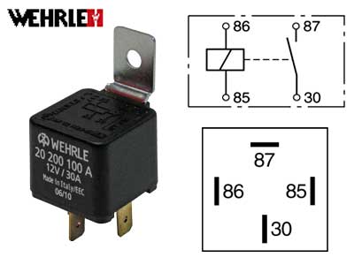Wehrle lülitusrelee, 12 V