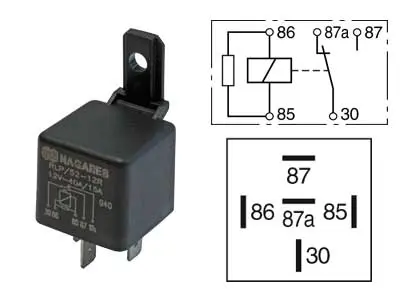 Lülitusrelee, vastuksella, 12 V