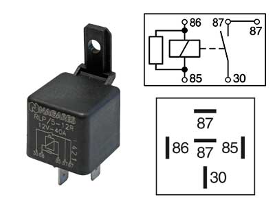 Mahle lülitusrelee, vastuksella, 12 V