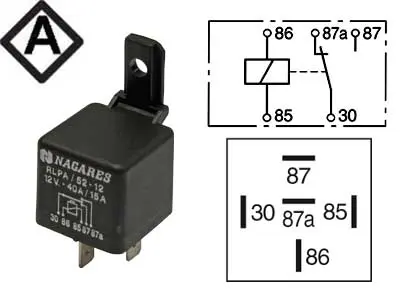 Mahle lülitusrelee, 12 V, 20211100