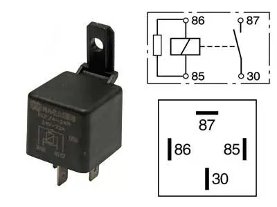 Mahle lülitusrelee, vastuksella, 24 V