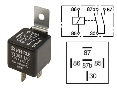 Wehrle lülitusrelee, 12 V, 21203100