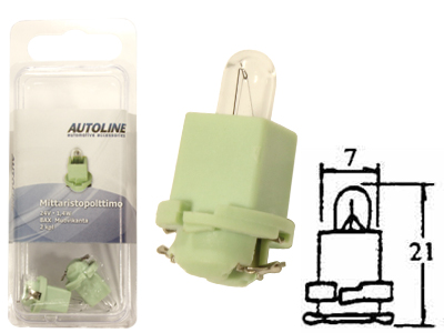 Autoline plastsokliga pirn, 1.4W (BAX)