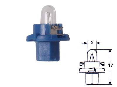 Autoline plastsokliga pirn, 1.5W (BAX8.4D)