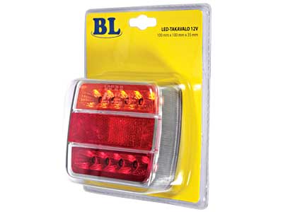 LED tagatuli, 100×100 mm