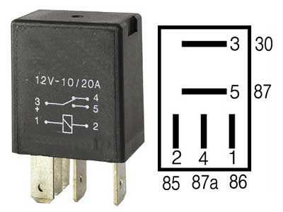 Mikrorelee, 12 V, 29201005U