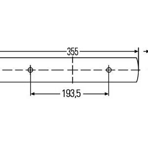 Hella LED sisetuli, 355×59 mm 2