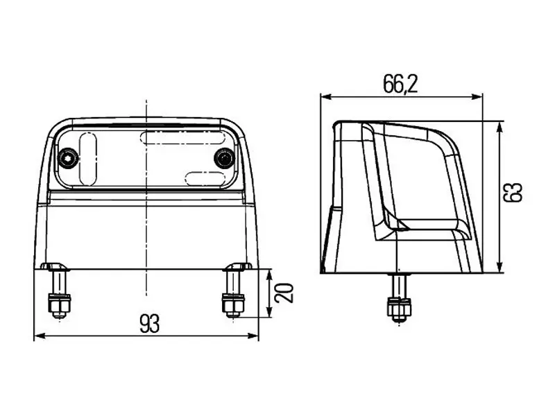 LED numbrituli, 93×66 mm 3