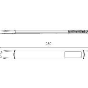 Talmu LED pidurituli, 3106, 280×26 mm, 12 V 2