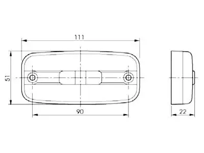 LED ääretuli, 345600-617
