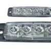 LED märgutuli, 122×27 mm, kollane, 12-24 V