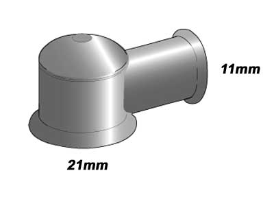 Juhtmeotsa katted, 11×21 mm