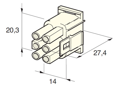MTA pistik, Mate-N-Lock, 4426110