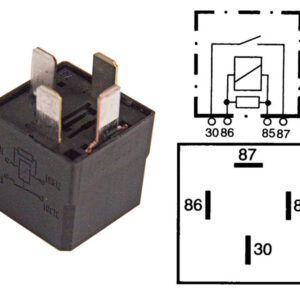 Hella lülitusrelee, vastuksella, 12 V 2