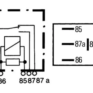 Hella mikrorelee, VASTUKSELLA, 12 V, 4RD933319007 2