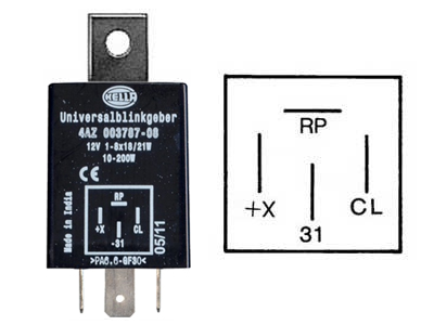 Suunarelee, 12 V, 4AZ003787081