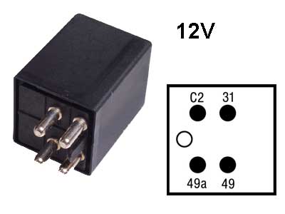 Suunarelee, 12 V, 54201006