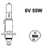 Autoline halogeenpirn H1, P14.5s, 6 V