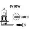 Autoline halogeenpirn H3, PK22s, 6 V, 6336