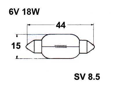 Pulkpirn, 18W, (SV8.5)