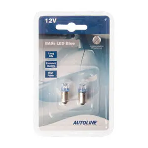 LED pirnipaar, T4W, sinine, 12 V 2